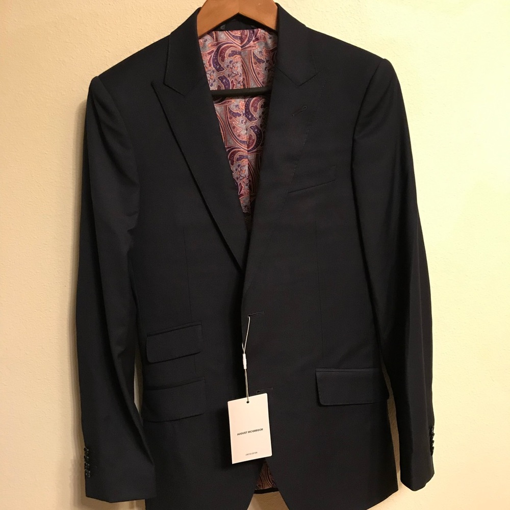 New Conor McGregor navy suit jacket (AM)